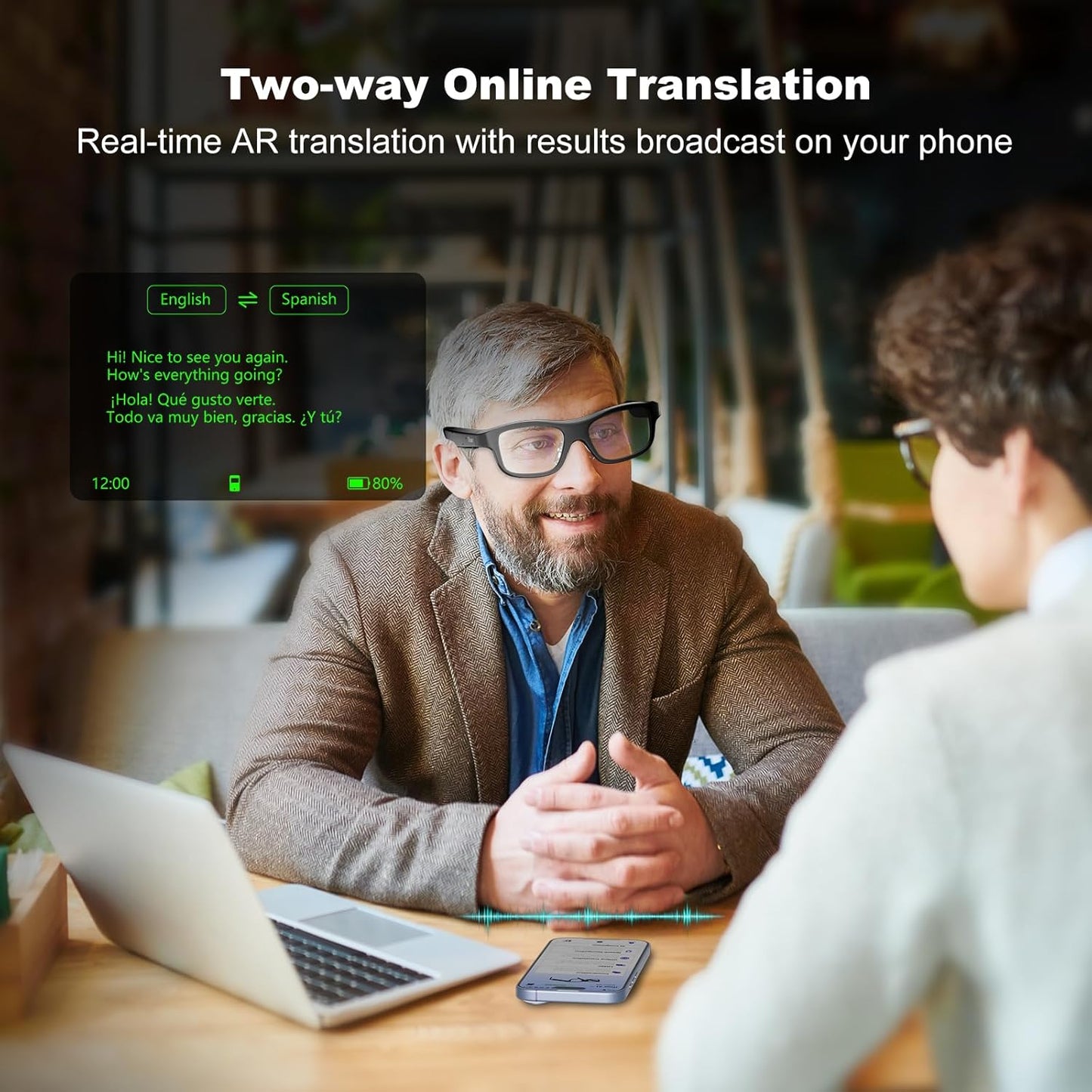 Translator Earbuds Real Time, iTourTranslator Two Way Translation Ear Buds, iTour D-Lite Dual Screen Language Translator Device