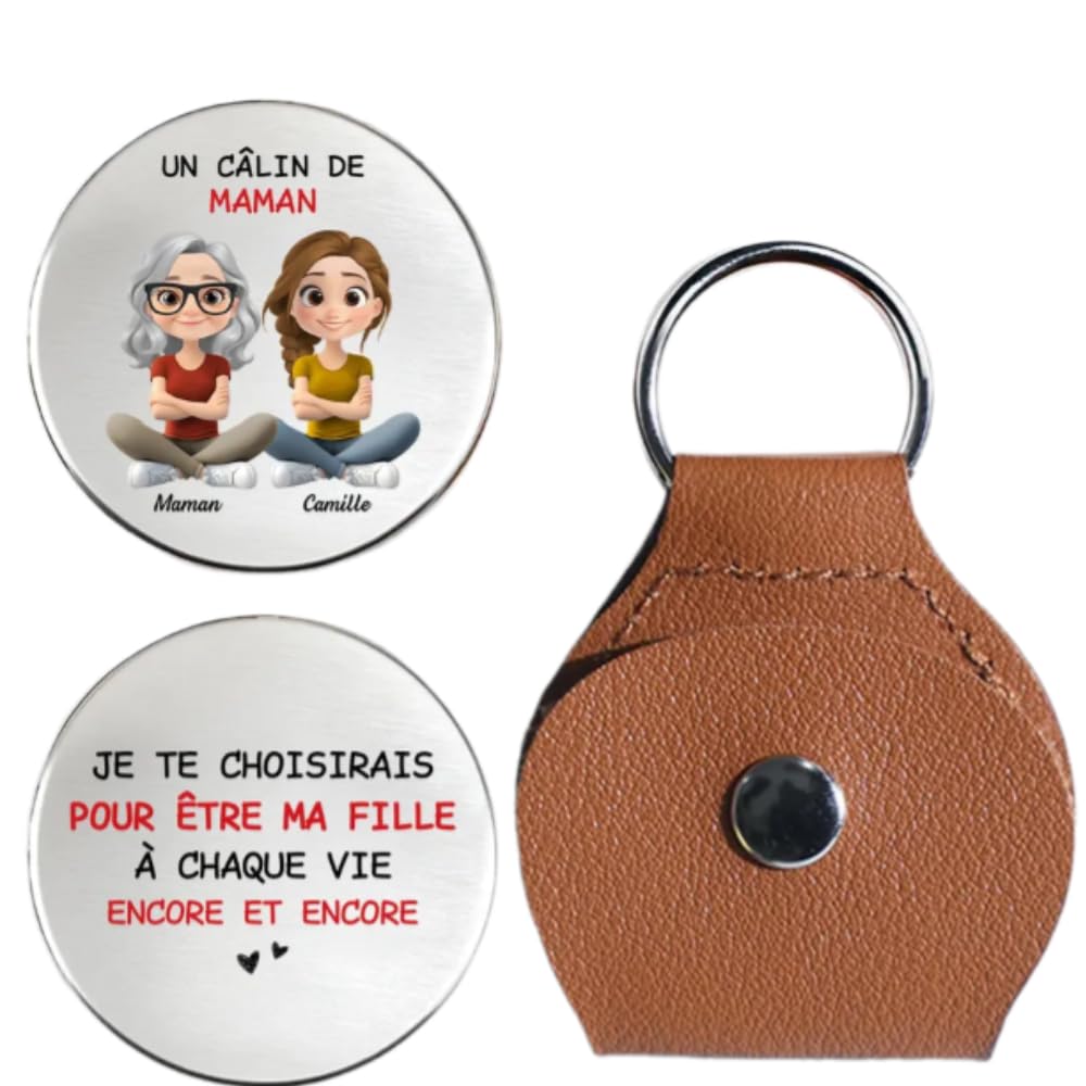 Custom Pocket Coin Keychain Gifts for Men Women Pocket Hug Token Birthday Keepsake Gift on Holidays