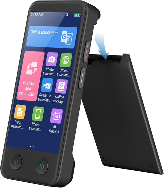 iTour D-Lite Portable Language Translator Device, Dual-Screen Instant Voice Translator, Two-Way Real-Time Translation in 139 Languages, Offline Translator & Photo Translator for Travel & Daily Use