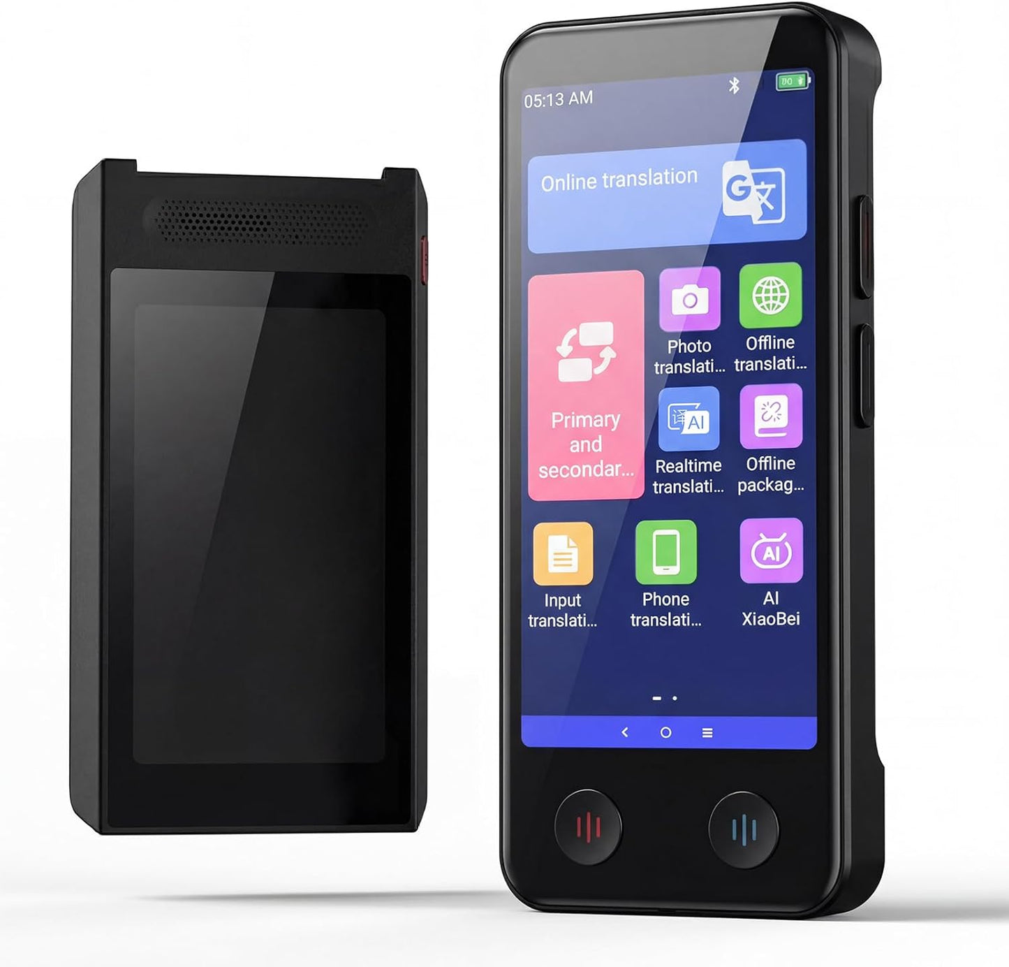 iTour D-Lite Portable Language Translator Device, Dual-Screen Instant Voice Translator, Two-Way Real-Time Translation in 139 Languages, Offline Translator & Photo Translator for Travel & Daily Use