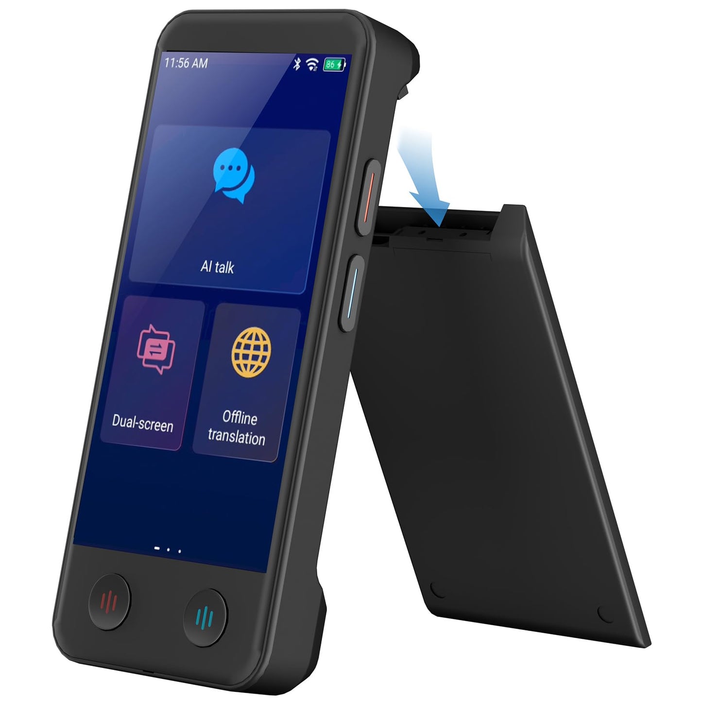 iTour D-Lite Portable Language Translator Device, Dual-Screen Instant Voice Translator, Two-Way Real-Time Translation in 139 Languages, Offline Translator & Photo Translator for Travel & Daily Use