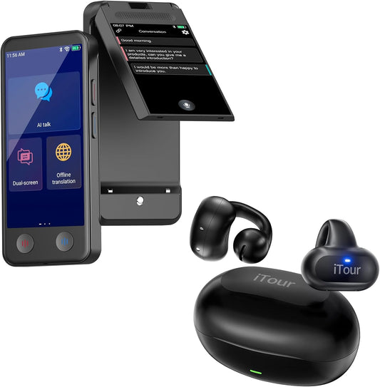 Translator Earbuds Real Time, Language Translator Device, Real Time Voice Translation