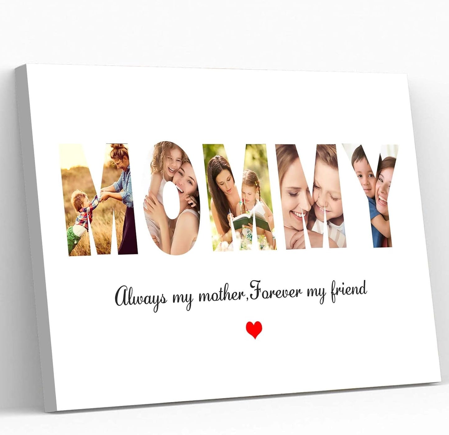 A collage of 5 photographs,Mom photo collage,Mummy photo collage,Mommy photo collage,Mothers day collage template,Mothers day gift,Gift for Mom,Custom Wooden Collage Picture frames for Wall Decor